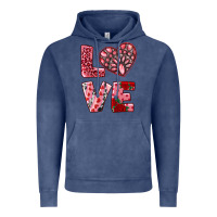 Vintage Denim love with pink gemstone Vintage Hoodie - RanaPortraitStore