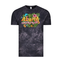 Cloud Black aloha summer Vintage Tee - BarkalooDesign