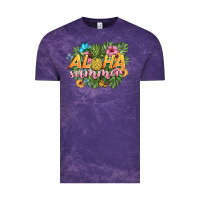 Cloud Purple aloha summer Vintage Tee - BarkalooDesign