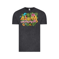 Vintage Black aloha summer Vintage Tee - BarkalooDesign