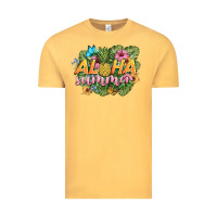 Vintage Mustard aloha summer Vintage Tee - BarkalooDesign