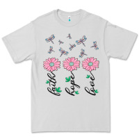 Dove Grey faith hope love Premium Tee - MaliasSmallBusiness