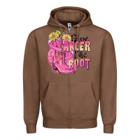Chestnut give cancer the boot Zipper Hoodie - FaDigitalArtStudio