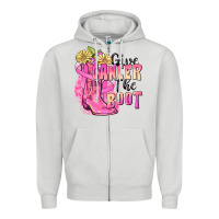 Dove Grey give cancer the boot Zipper Hoodie - FaDigitalArtStudio