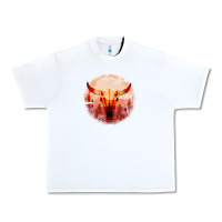White Western Cowboy Sunset Bull Skull Urban Heavy Tee - Bettercallsaul