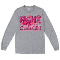 Heather Grey fight cancer Long Sleeve Tee - NancyCooperArtShop
