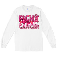 White fight cancer Long Sleeve Tee - NancyCooperArtShop