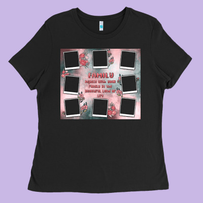 Family Photo Collage Ladies Tee Designed By Maliassmallbusiness