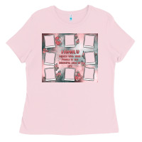 Bubblegum Pink family photo collage Ladies Tee - MaliasSmallBusiness
