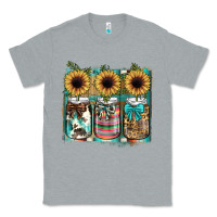 Heather Grey mason jar, sunflower Classic Tee - JahusDesignShop