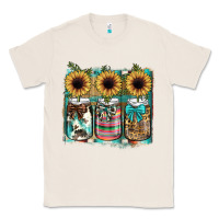 Natural mason jar, sunflower Classic Tee - JahusDesignShop