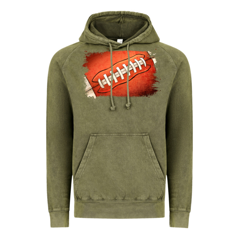 Football Brushstroke Vintage Hoodie by RanaPortraitStore | Teevron