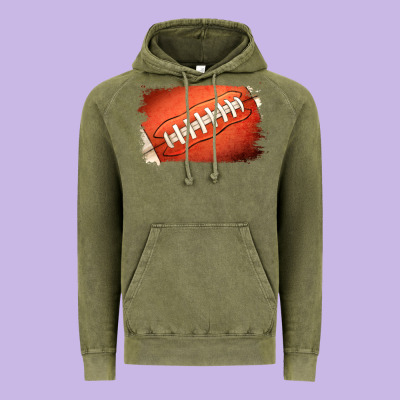 Football Brushstroke Vintage Hoodie Designed By Ranaportraitstore