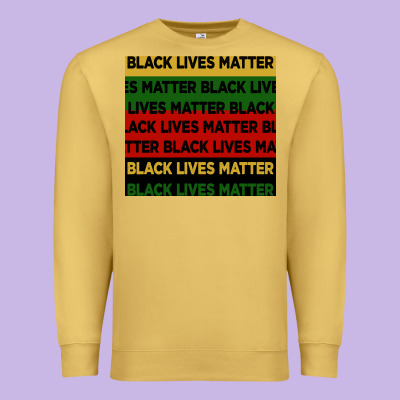 Black Lives Matter Seamless Pattern Premium Sweatshirt Designed By Bundleandbundleshop
