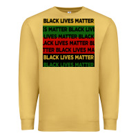 Antique Gold black lives matter seamless pattern Premium Sweatshirt - BundleAndBundleShop