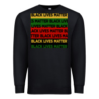 Black black lives matter seamless pattern Premium Sweatshirt - BundleAndBundleShop