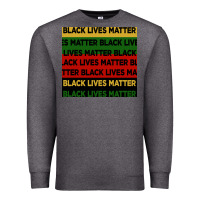 Charcoal Heather black lives matter seamless pattern Premium Sweatshirt - BundleAndBundleShop