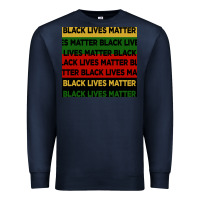 Navy black lives matter seamless pattern Premium Sweatshirt - BundleAndBundleShop
