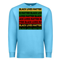 Ocean Blue black lives matter seamless pattern Premium Sweatshirt - BundleAndBundleShop
