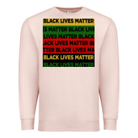 Pale Pink black lives matter seamless pattern Premium Sweatshirt - BundleAndBundleShop