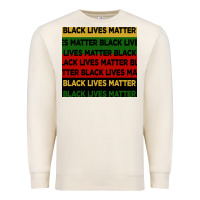 Sandshell black lives matter seamless pattern Premium Sweatshirt - BundleAndBundleShop