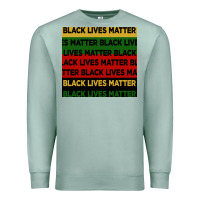 Seafoam black lives matter seamless pattern Premium Sweatshirt - BundleAndBundleShop