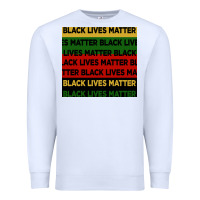 White black lives matter seamless pattern Premium Sweatshirt - BundleAndBundleShop