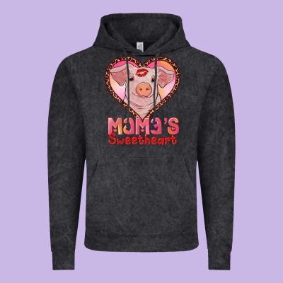 Mamas Sweetheart Baby Pig Vintage Hoodie Designed By Ranaportraitstore