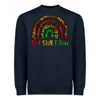 Navy but still i rise Heavyweight Sweatshirt - CowGirlArtShop
