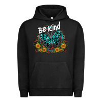 Pigment Black be kind Urban Hoodie - SublimationCraftShop