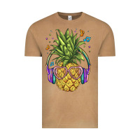 Vintage Camel pineapple with headphone Vintage Tee - BarkalooDesign