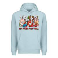 Blue Mist It's Game Day Y'all Baseball Coffee Cups Premium Hoodie - FaDigitalArtStudio
