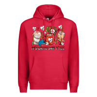 Cardinal It's Game Day Y'all Baseball Coffee Cups Premium Hoodie - FaDigitalArtStudio