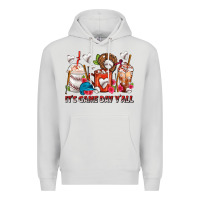 Dove Grey It's Game Day Y'all Baseball Coffee Cups Premium Hoodie - FaDigitalArtStudio