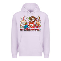 Lilac It's Game Day Y'all Baseball Coffee Cups Premium Hoodie - FaDigitalArtStudio