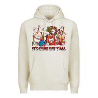 Oatmeal Heather It's Game Day Y'all Baseball Coffee Cups Premium Hoodie - FaDigitalArtStudio