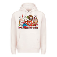 Pale Pink It's Game Day Y'all Baseball Coffee Cups Premium Hoodie - FaDigitalArtStudio