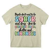 Mossy people dont need to be sober and drugfree to deserve food Heavy Core Tee - MaliasSmallBusiness