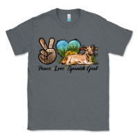 Charcoal Heather Peace Love Spanish Goat Classic Tee - LillyAllenDesigns