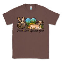 Chestnut Peace Love Spanish Goat Classic Tee - LillyAllenDesigns