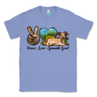 Colony Blue Peace Love Spanish Goat Classic Tee - LillyAllenDesigns