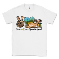 White Peace Love Spanish Goat Classic Tee - LillyAllenDesigns