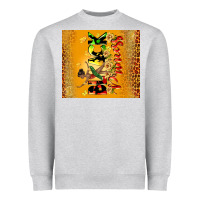 Heather Grey black princess Heavyweight Sweatshirt - CowGirlArtShop