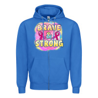 True Royal brave and strong cancer Zipper Hoodie - FaDigitalArtStudio