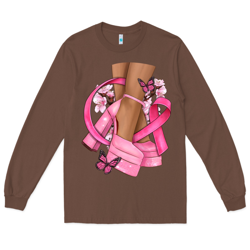 Breast Cancer Diva Long Sleeve Tee by NancyCooperArtShop | Teevron