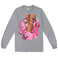 Heather Grey breast cancer diva Long Sleeve Tee - NancyCooperArtShop