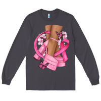 Smoke breast cancer diva Long Sleeve Tee - NancyCooperArtShop