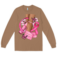 Toasted Coconut breast cancer diva Long Sleeve Tee - NancyCooperArtShop