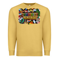 Antique Gold hispanic heritage flags Premium Sweatshirt - BundleAndBundleShop
