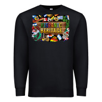 Black hispanic heritage flags Premium Sweatshirt - BundleAndBundleShop